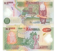 Замбия 1000 квача 2008-2009 полимер