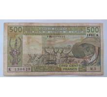 Западная Африка 500 франков 1981. Сенегал