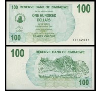 Зимбабве 100 долларов 2006