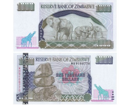 Зимбабве 1000 долларов 2003