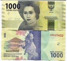 Индонезия 1000 рупий 2016-2017