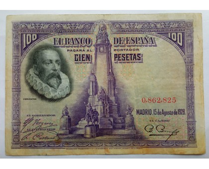 Испания 100 песет 1928