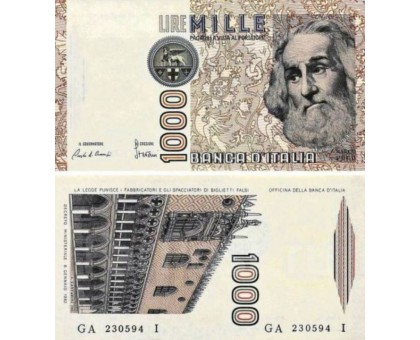 Италия 1000 лир 1982