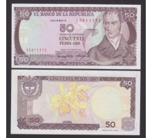 Колумбия 50 песо 1986