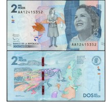 Колумбия 2000 песо 2015 (2019)