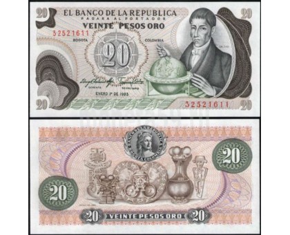 Колумбия 20 песо 1983