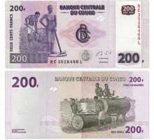 Конго 200 франков 2013