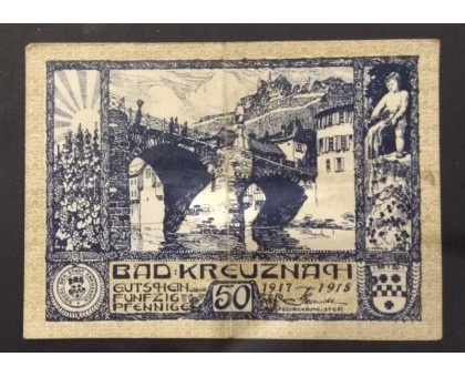 Германия 50 пфеннигов 1918 Kreuznach Нотгельд