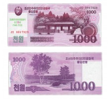 Северная корея 1000 вон 2008 (2018). 70 лет независимости