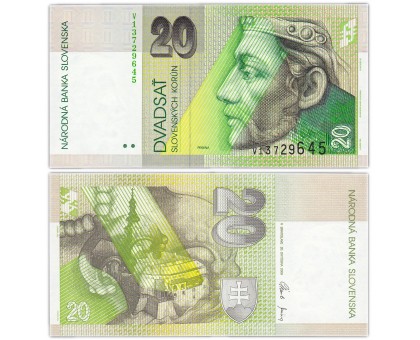Словакия 20 крон 2001-2006