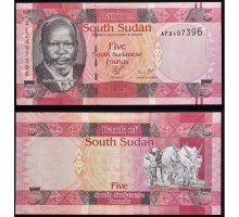 Судан Южный 5 фунтов 2011