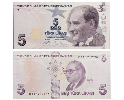 Турция 5 лир 2009