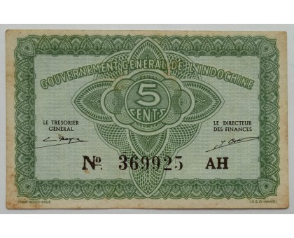 Французский Индокитай 5 центов 1942