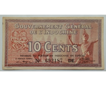 Французский Индокитай 10 центов 1939