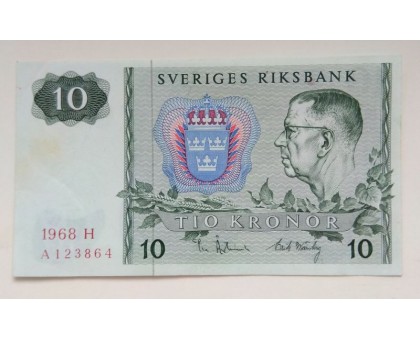 Швеция 10 крон 1966