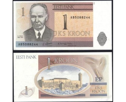 Эстония 1 крона 1992