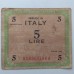 Италия 5 лир 1943