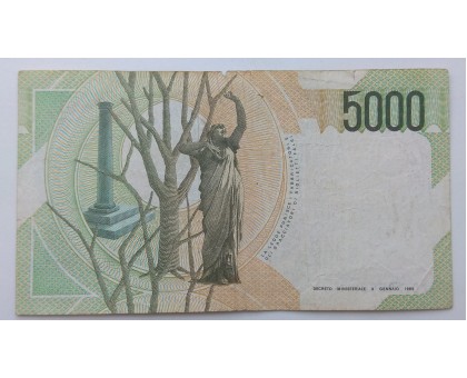 Италия 5000 лир 1985