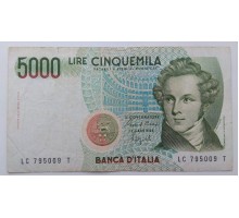 Италия 5000 лир 1985