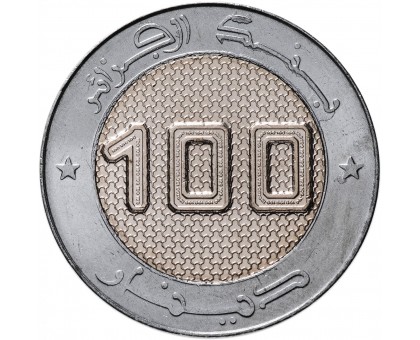 Алжир 100 динаров 2018-2019. Спутник связи Alcomsat-1 UNC