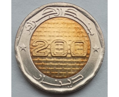 Алжир 200 динаров 2012-2018. 50 лет Независимости