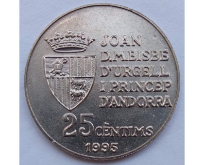 Андорра 25 сантимов 1995. 50 лет ФАО
