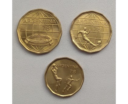 Аргентина 1978. Чемпионат мира по футболу. Набор 3 шт
