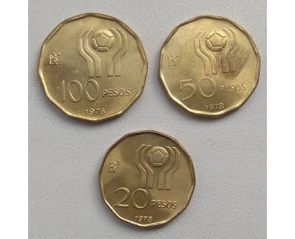 Аргентина 1978. Чемпионат мира по футболу. Набор 3 шт