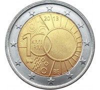 Бельгия 2 евро 2013. 100 лет Королевскому Метеорологическому Институту