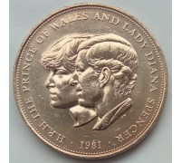 Великобритания 1 Крона 1981. Чарльз и Диана