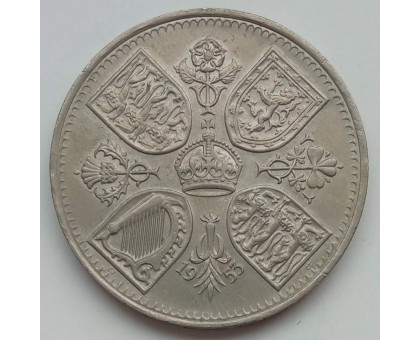 Великобритания 5 шиллингов 1953. Коронация Королевы Елизаветы II