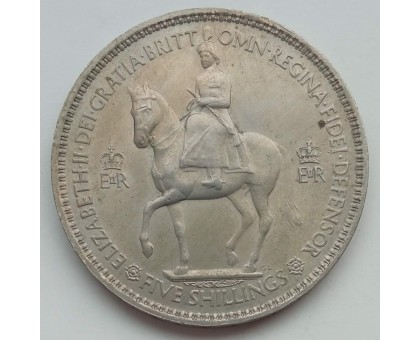 Великобритания 5 шиллингов 1953. Коронация Королевы Елизаветы II