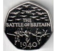 Великобритания 50 пенсов 2015. 75 лет Битве за Британию