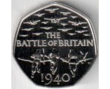 Великобритания 50 пенсов 2015. 75 лет Битве за Британию