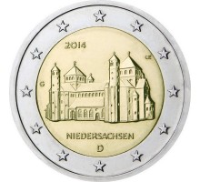 Германия 2 евро 2014. Церковь Св. Михаэля, Нижняя Саксония