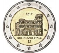 Германия 2 евро 2017. Федеральные земли Германии - Рейнланд-Пфальц