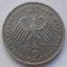 Германия (ФРГ) 2 марки 1970-1987. Теодор Хойс, 20 лет Федеративной Республике (1949-1969)
