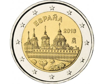 Испания 2 евро 2013. Архитектурный ансамбль Эскориал