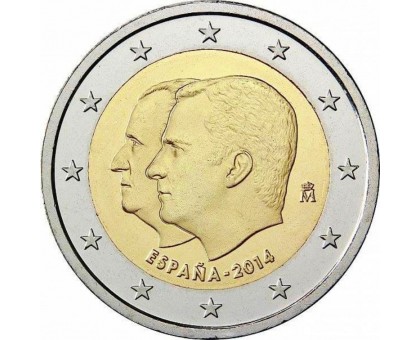 Испания 2 евро 2014. Король Филипп VI