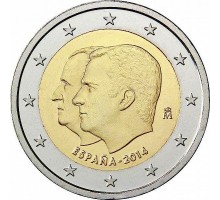 Испания 2 евро 2014. Король Филипп VI