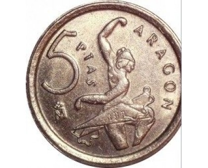 Испания 5 песет 1994. Арагон