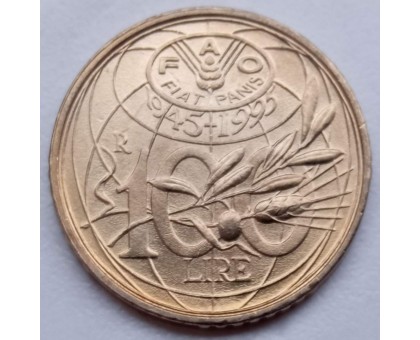 Италия 100 лир 1995. ФАО