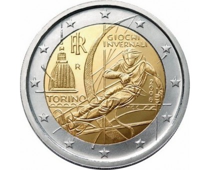 Италия 2 евро 2006. XX зимние Олимпийские Игры Турин 2006