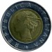 Италия 500 лир 1993. 100 лет Банку Италии