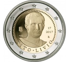 Италия 2 евро 2017. 2000 лет со дня смерти Тита Ливия