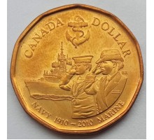Канада 1 доллар 2010. 100 лет королевскому флоту Канады