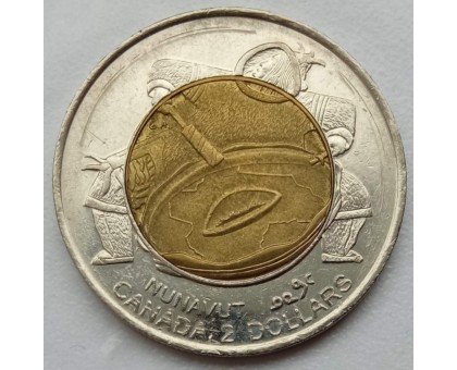 Канада 2 доллара 1999. Основание Нунавута