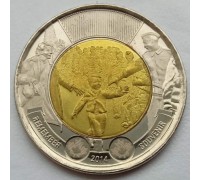 Канада 2 доллара 2014. 75 лет с начала Второй Мировой войны