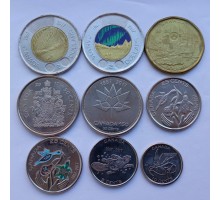 Канада 2017. 150 лет Конфедерации. Набор 9 монет