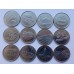 Канада 25 центов 1992. 125 лет Конфедерации. Набор 12 монет